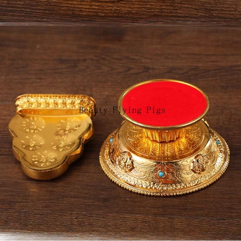 1pc Metal Feng Shui Ornament Household sacrificial utensils Buddhist Hall Supplies Feng Shui Accessories metal handicrafts