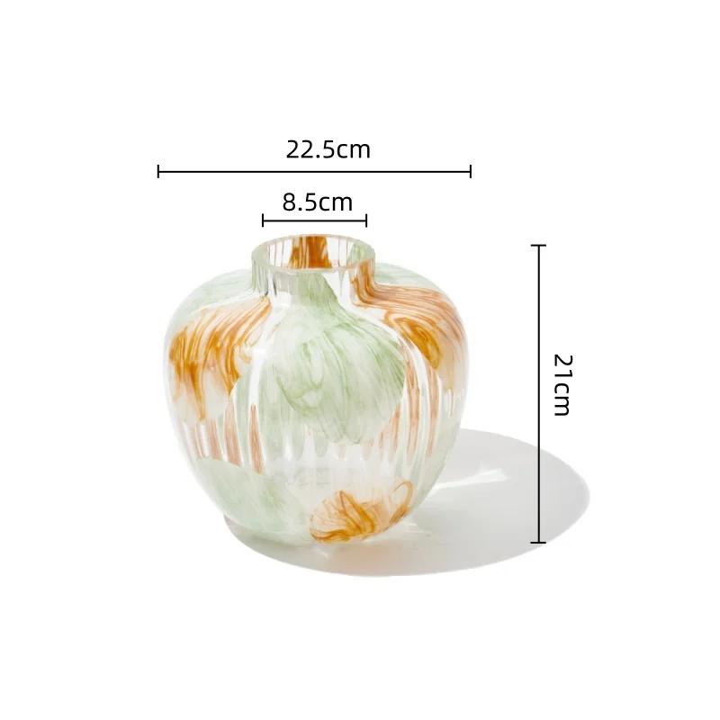

Clear Glass Vase Irregular Pattern Hydroponic Dried Flower Arrangement Terrarium Flower Vase Home Decoration Accessories