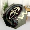 1 Stück Ghostface - Automatischer Klappschirm mit individuellem Namen - Kompaktes 8-Rippen-Design, Langlebiger Kunststoff & Eisen, Tägliche Nutzung S0106032