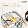 Transparent Acrylic Hair Accessories Storage Box Hair Clip Hair Band Jewelry Makeup Stationery Organizer Box For Home Bathroom