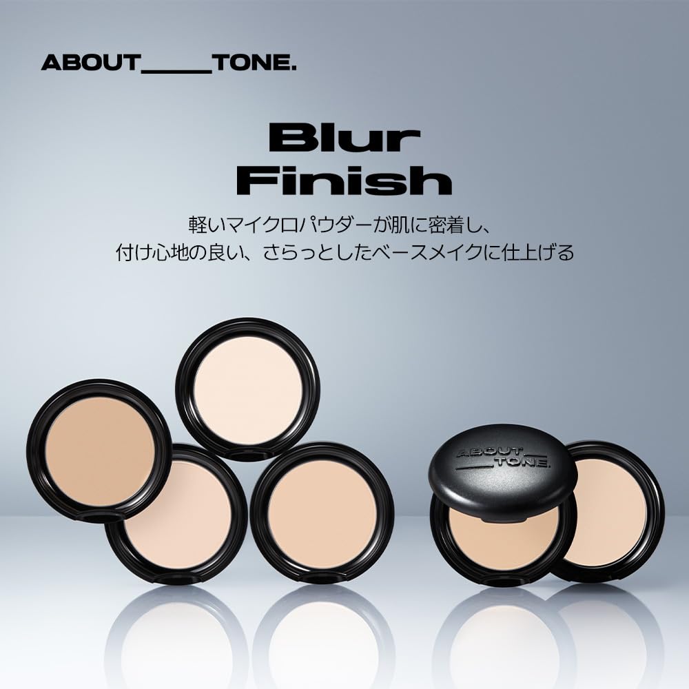 [ABOUT TONE] Blur Powder Pact #03 Natural 9g Powder Makeup Prevents Makeup Smudges and Shine, Face Powder, Cool and Warm Skin Tones
