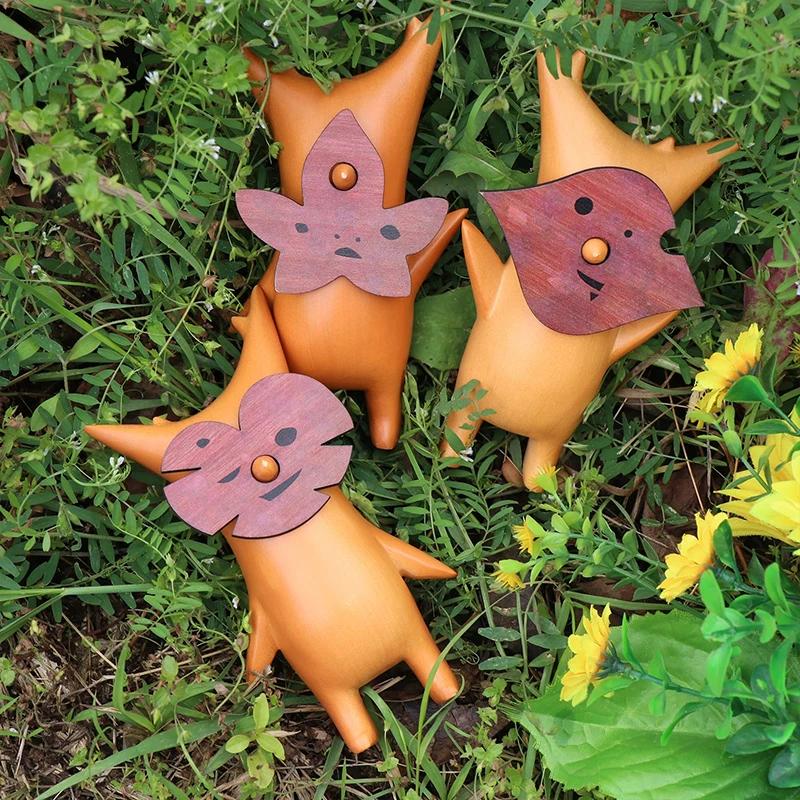 Wooden Grain Resin Ornaments Forest Wizard Wooden Korogu The Legend Of Zel-Da Breath Of The Wild Garden Leaf Elves Crafts