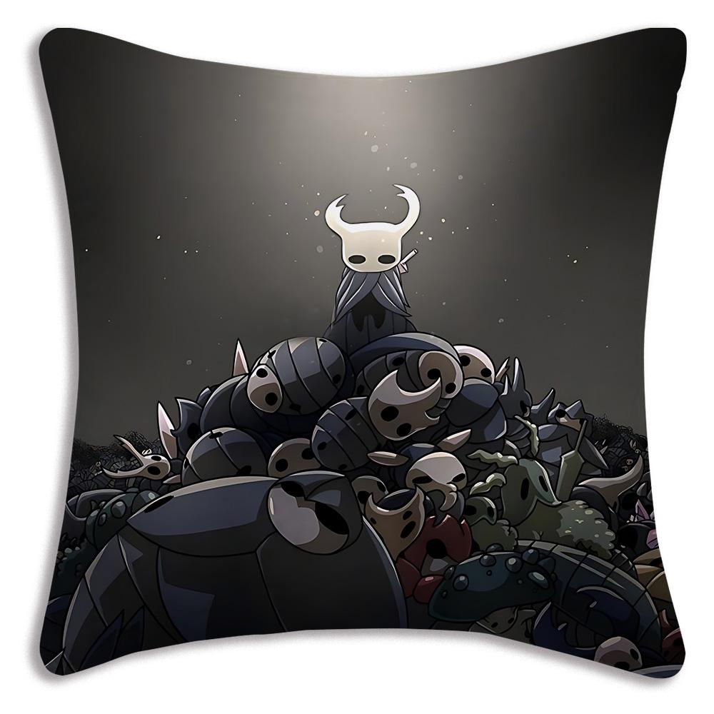 For Hollow k-knight the knights Pillow Covers Cartoon Sofa Decorative Home Double-sided Printing Short Plush Cute Cushion Cover