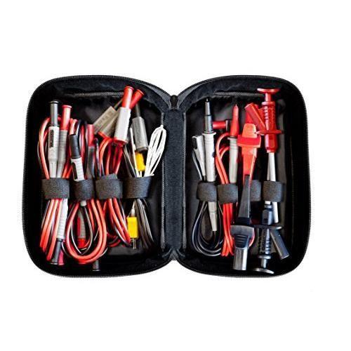 Peaktech Measuring Accessory Kit for Digital Multimeter-Crocodile Clip-Crocodile Clips Multimeter 4mm Lead Wire