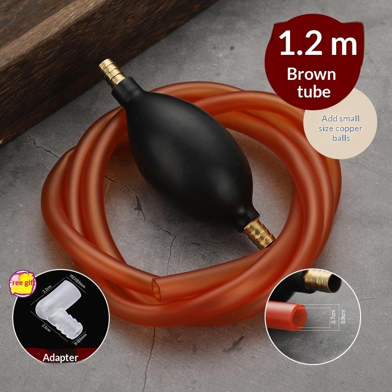 Universal Car Fuel Transfer Pump Hand Siphon Pvc Hose For Gas Oil Durable Manual Suction Liquid Extractor Auto Accessory