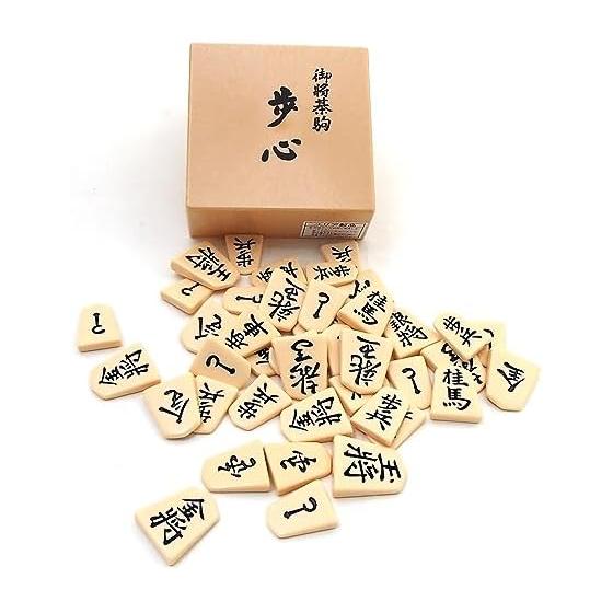 Shogi pieces, plastic shogi pieces, Hoshin, P case included