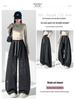 Pantalon de survêtement décontracté large à jambes évasées pour femme, résistant, avec strass, pour le printemps et l'automne