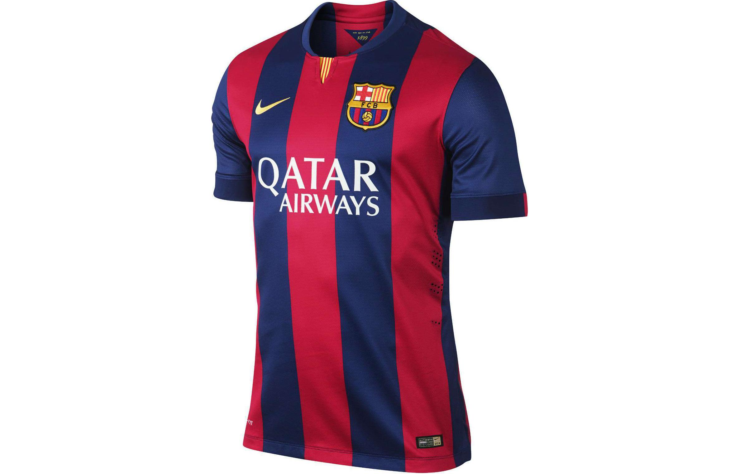 

Nike Soccer Jersey Fan Edition, Barcelona 14 15 Season Men s Red Blue 610594-422 XL