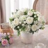 1PC Artificial Flowers Wedding Table Home Bedroom Decorations Bridal Bouquet Garden Fake Silk Peony Hydrangeas Vases Outdoor Diy