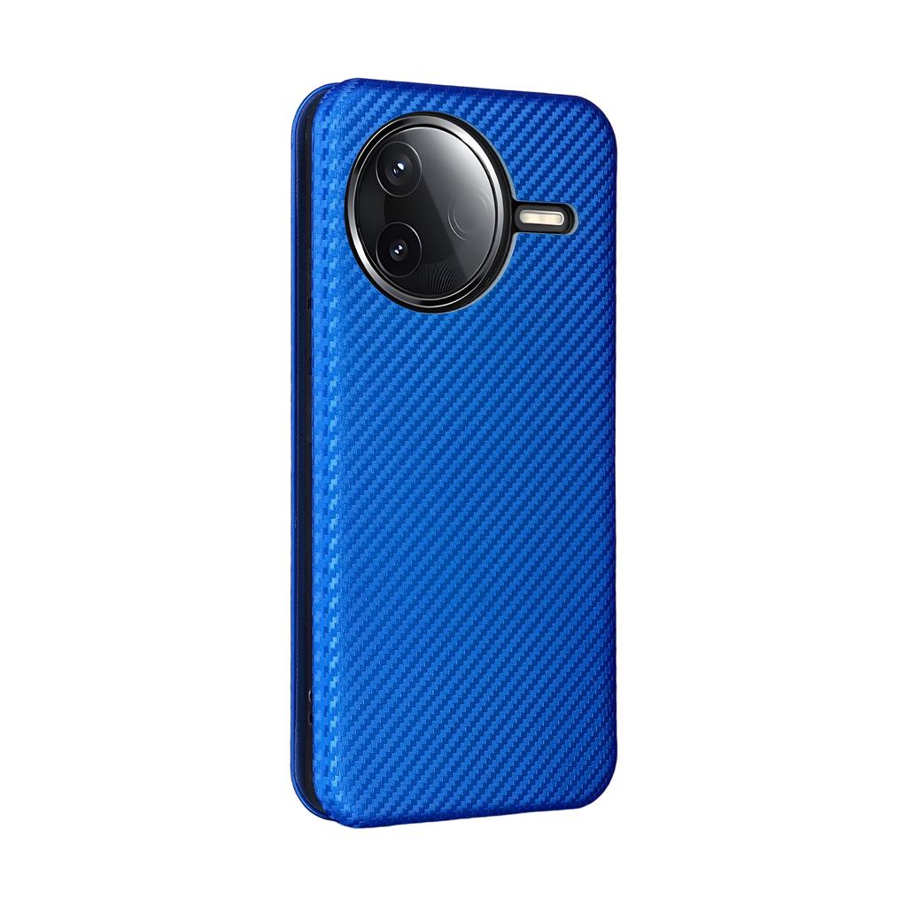 Pouzdro na telefon pro Xiaomi Poco F7 Pro 5G/F7 Ultra 5G/Redmi K80 5G/K80 Pro 5G Textura karbonových vláken Nárazuvzdorný PU kožený kryt