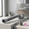 Low Profile Drain Pipe Kit with Flat P Trap for Freestanding Bathtub RV Flexible Bendable Polypropylene 12-33.5 Inch