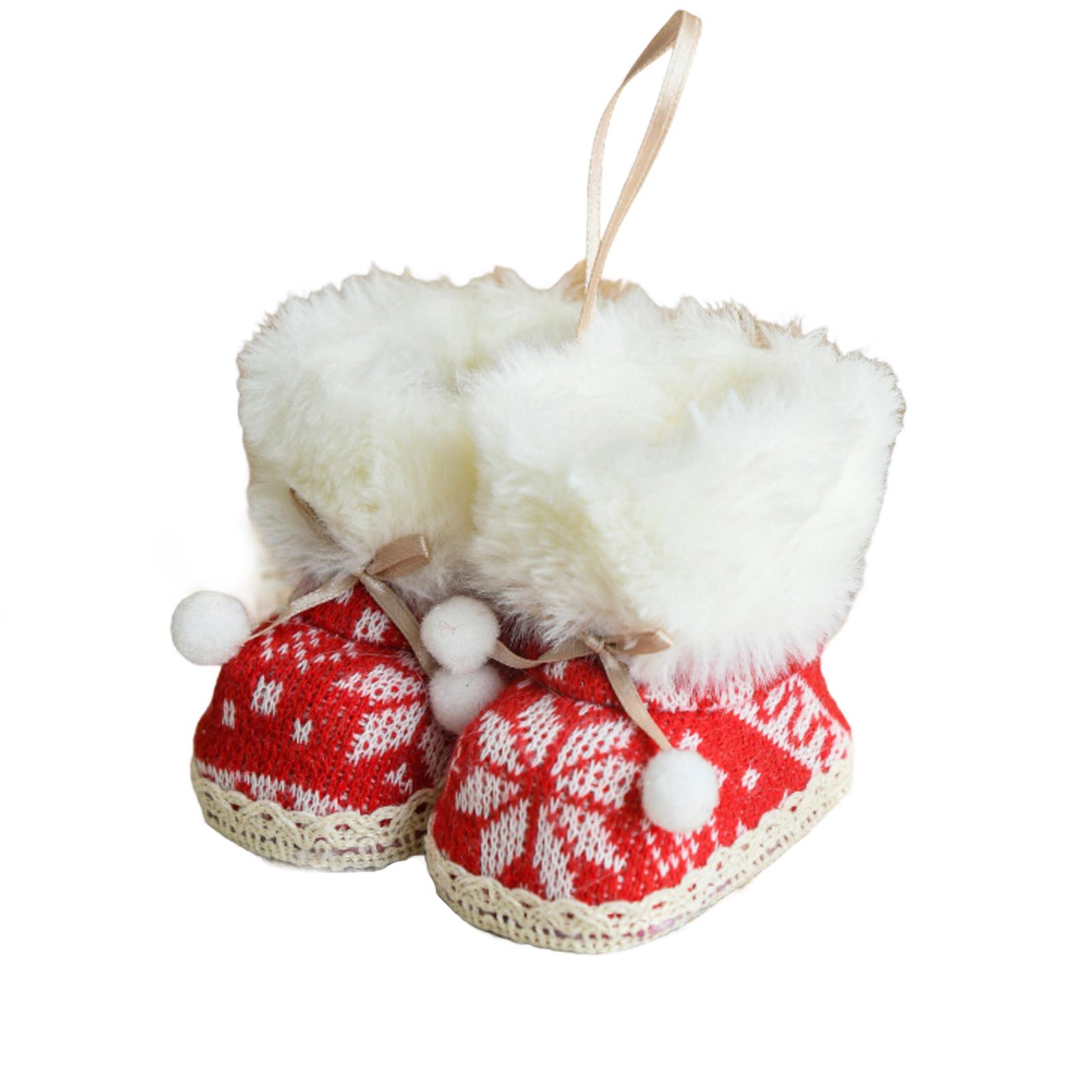 

Plush Christmas Boots, Boots, Creative Christmas Ornaments, Colorful Fabric Decorations, Christmas Tree Hangings, Christmas Decorations One Size