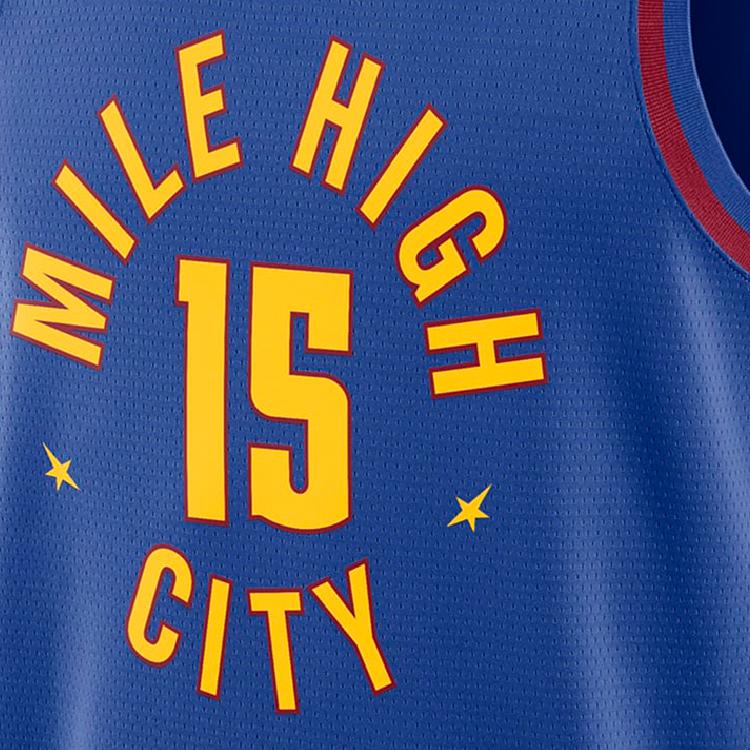 Nike Swingman Dri FIT Denver Nuggets Basketballtrikot Unisex Blau DO9524-496
