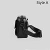 Luxury Leather Crossbody Bag Men PU Mobile Phone Bag Fashion Shoulder Bag Men  Street Wear
