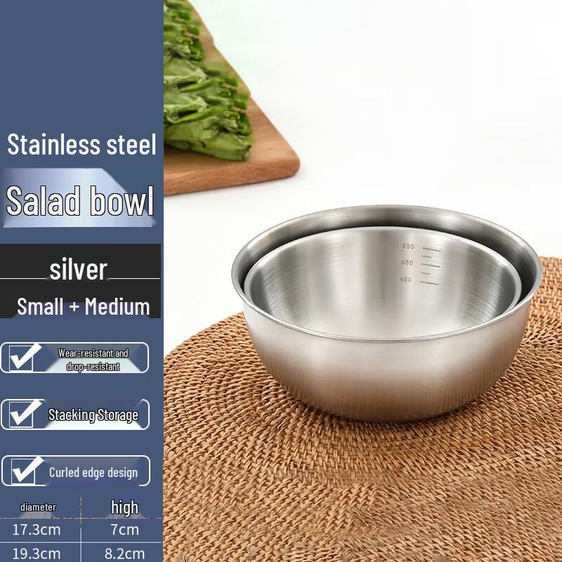 Homeglen Stainless Steel Kitchen Bowl Set