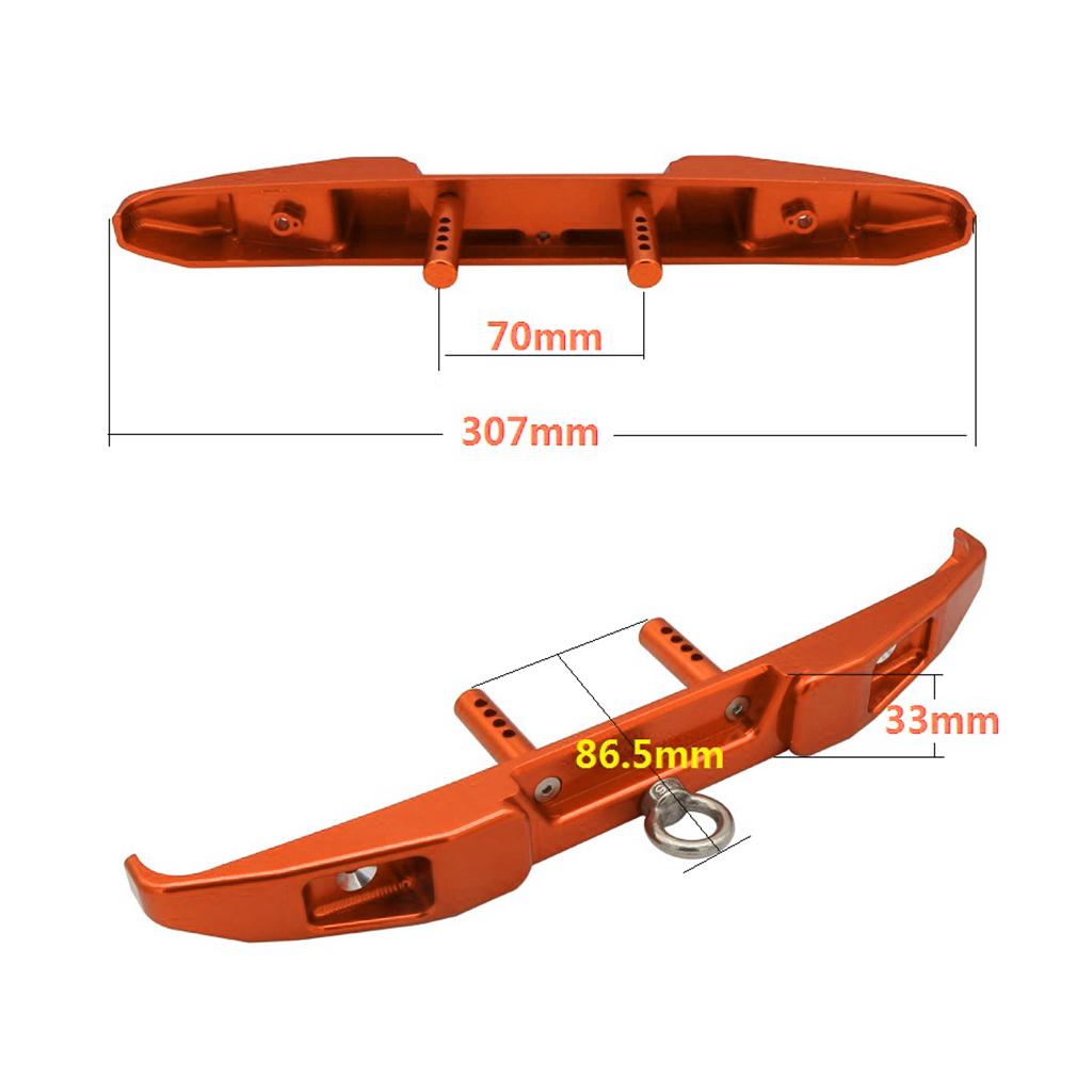1:6 RC Car Metal Rear , with Tow Hook for Axial SCX6 RC Crawler Spare Parts Accessory Upgrade