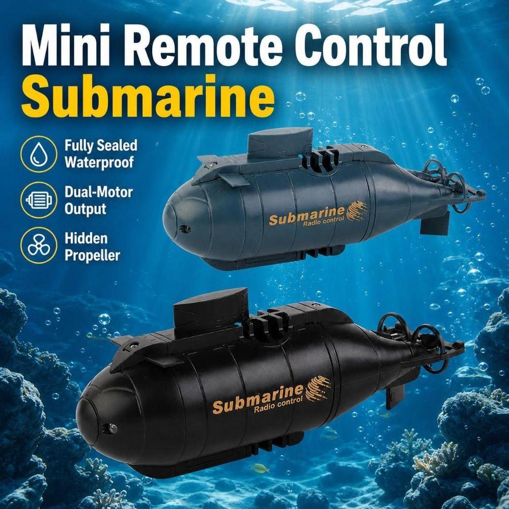 USB Chargeable Remote Control Submarine Waterproof Electric Toy Boat New Mini Submarine  Kids' Toys