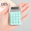 Small Size Calculator Mini Portable 8 Digit Large LCD Display Big Compact Buttons Easy To Press Battery Powered Travel-friendly Plastic