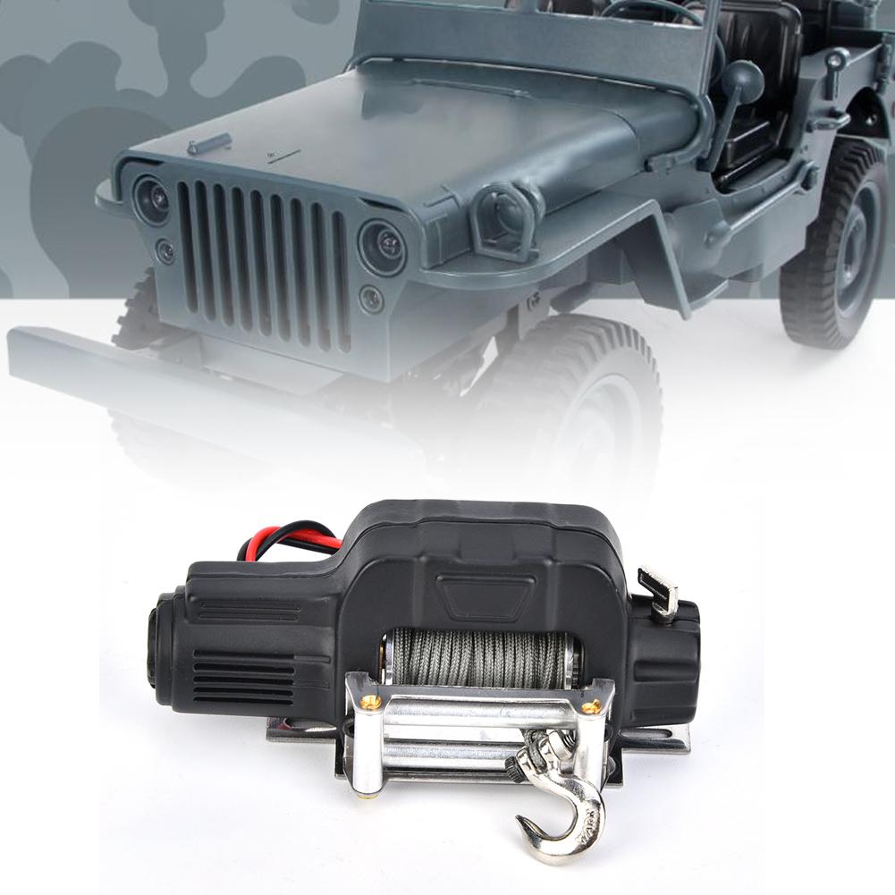110 RC Crawler Car Winch Telecomandă Receptor pentru SCX10 D90 D110 TF2 pentru TRX4Negru