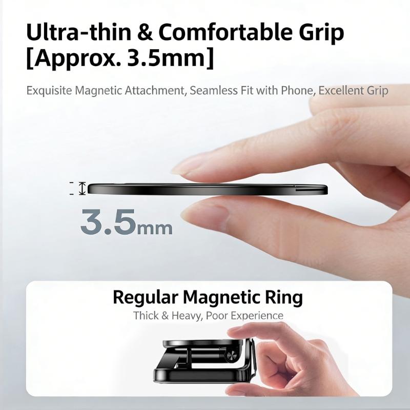 360°Rotation Phone Stand Double-Sided Magnetic Phone Holder For Secure Handling And Travel Convenience