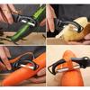 Swivel Vegetable Peeler with Dual Blades Stainless Steel Potato Peeler for Left And Right Handers Fruit Peeler with Anti-Slip Handle Kitchen Essential
