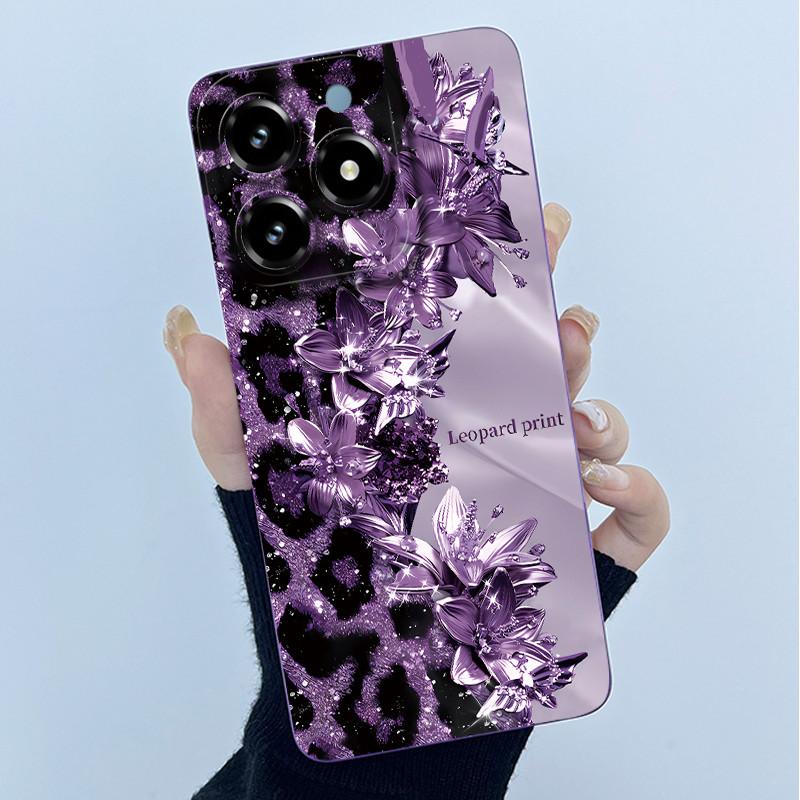 Case For Realme C61 C63 Cute Panda Sweet Girls Cats Silicone Soft Back Cover For Realme Narzo N63 2024 Bumper Protective Casing