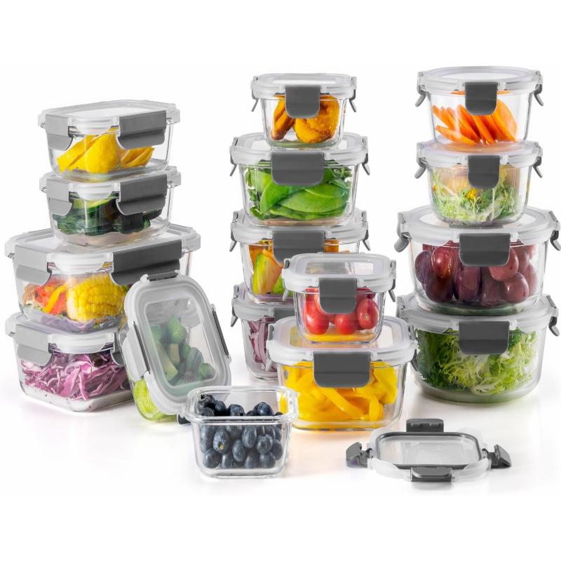 1PC Glass Lunch Box Can Be Heated in The Microwave for Work with Lunch Box and Student Meal Box