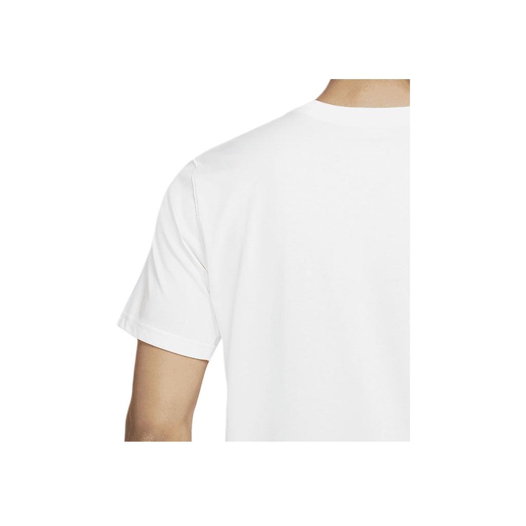 Nike Dri-Fit Drukowany T-shirt z Okrągłym Dekoltem Casual z Krótkim Rękawem Męski Top Biały DD6903-100