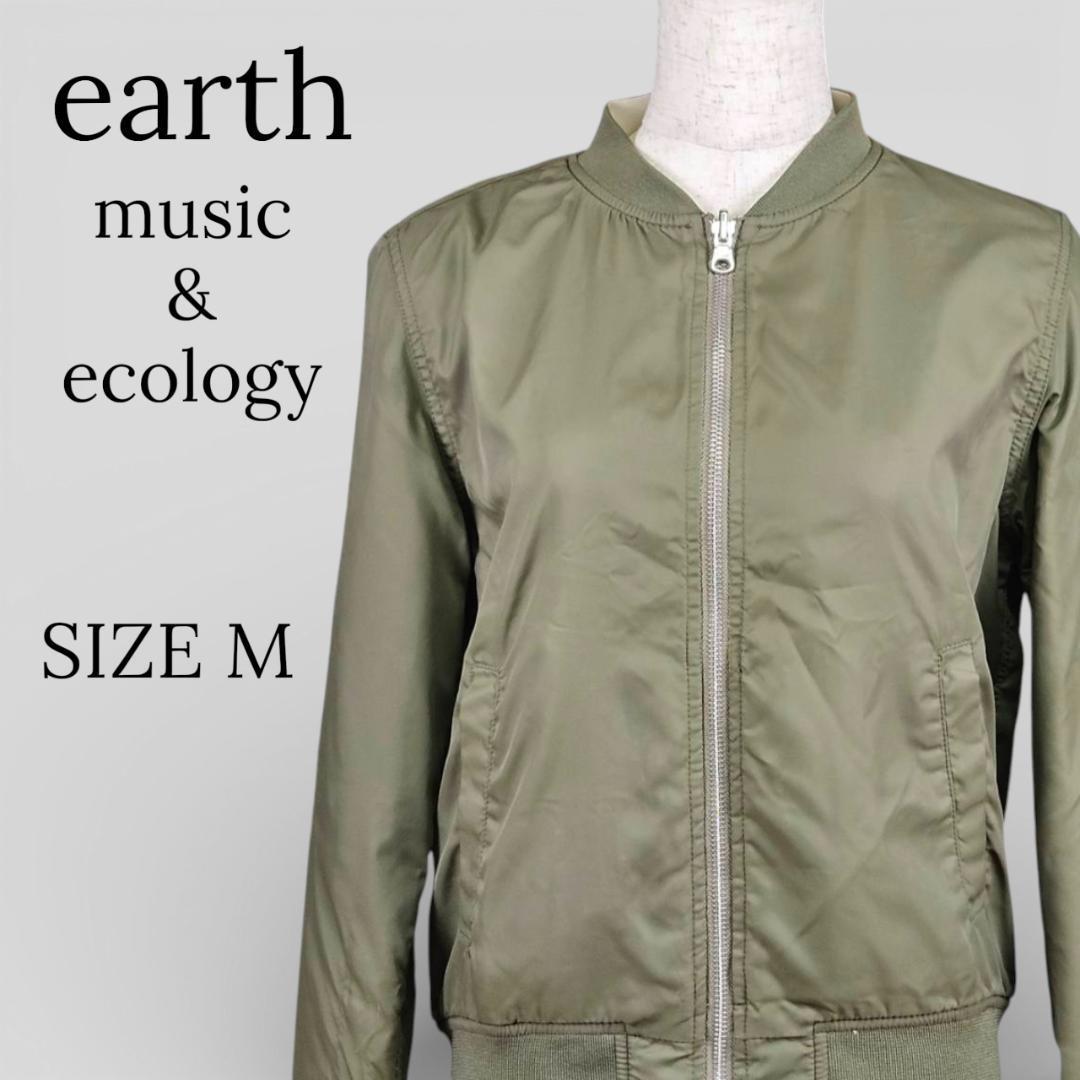 earth music&ecology reversible blouson khaki M
