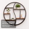 Circular Wall Shelf Decorative Round Sturdy for Office