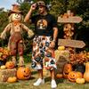 Men's Casual Halloween Cargo Shorts with Pockets Mid Length