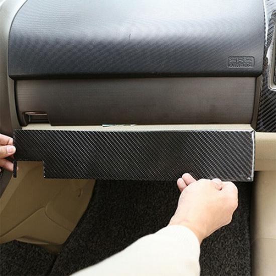 ABS Carbon Fiber Copilot Dashboard Panel Cover Trim Fit For Honda CR-V CRV 07-11