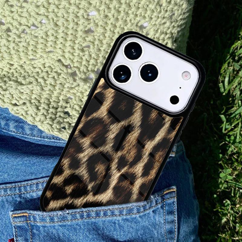 leopard and tiger fur pattern Phone Case For iPhone 17 AIR 16 Pro Max 15 14 Pro 11 12 13 Shockproof Silicone Cover