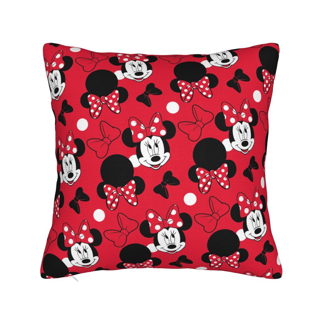 Mickey and Minnie Mouse Holiday Throw Pillow Cover Decorative Pillow Christmas Design , Customized Pillowcover Home Decor