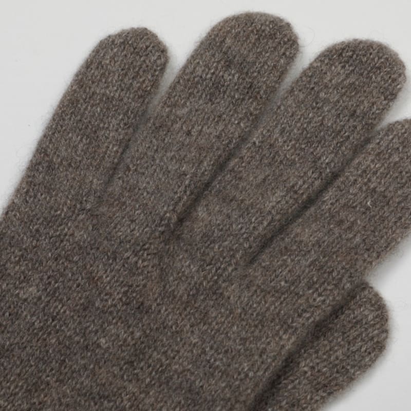 CALLAITE 100% Kaschmir Ganzkörper-Strickhandschuhe - Braun