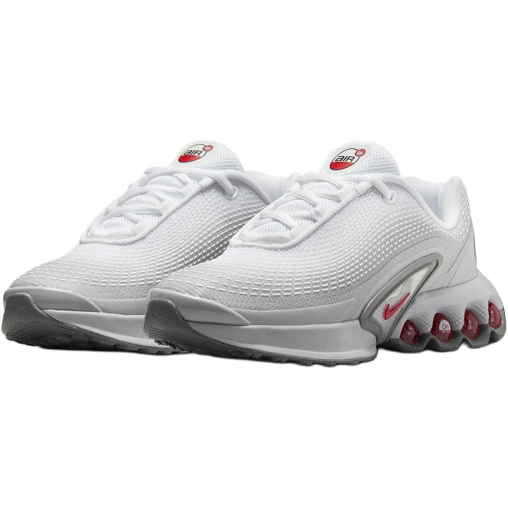Nike Air Max Dn Atmungsaktive Unterstützung Atmungsaktive Unterstützung Niedrig geschnitten Laufschuhe für Kinder Grau Weiß Kinder's HQ4873-002