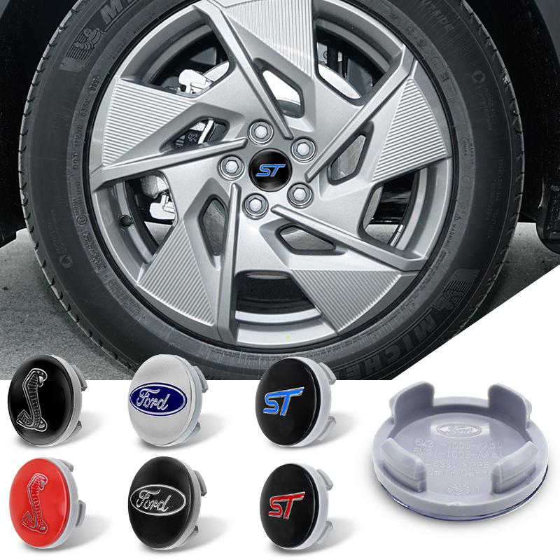 54mm 4ks Kovový emblém krytka středového krytu kola auta pro Ford Focus 2 Mk3 F150 Mondeo C-Max Fusion Ranger Escort Explorer Kuga