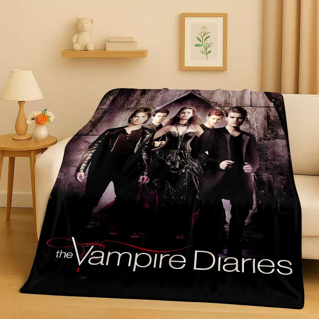 

Classic The Vampire Diaries Damon Salvatore TV Flannel Blanket,Ultra Soft Warm Plush Throw for Home Bedroom Bed Sofa Cover Kids 180cm x 230cm