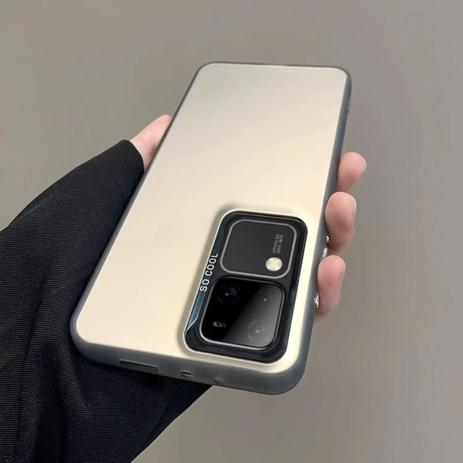 

Жесткий чехол для телефона с матовым гальваническим покрытием для VIVO IQOO 9 10 11 12 Pro Y100 Y78 X100 X90 X80 S17 S16 S15 PC + защитный чехол из ТПУ