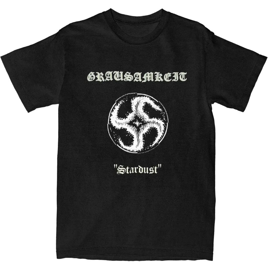 Sommarmode herr T-shirt Grausamhet musik black metal gotisk T-shirt Herr avslappnad lös ren bomullstopp