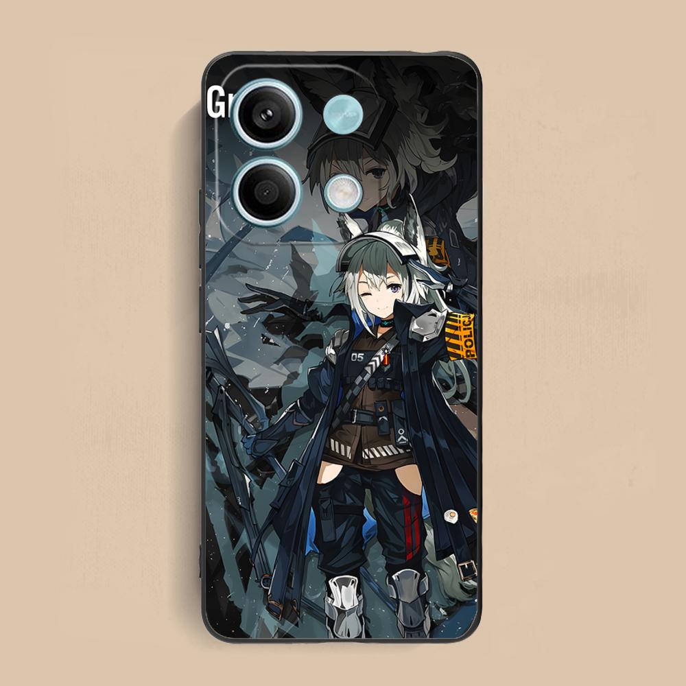 Arknights Grani Matte TPU Mobile Phone Case for Xiaomi Redmi 15 14 13 12 A5 3 2 1 C Plus 4G 5G Colorful Printing Cover
