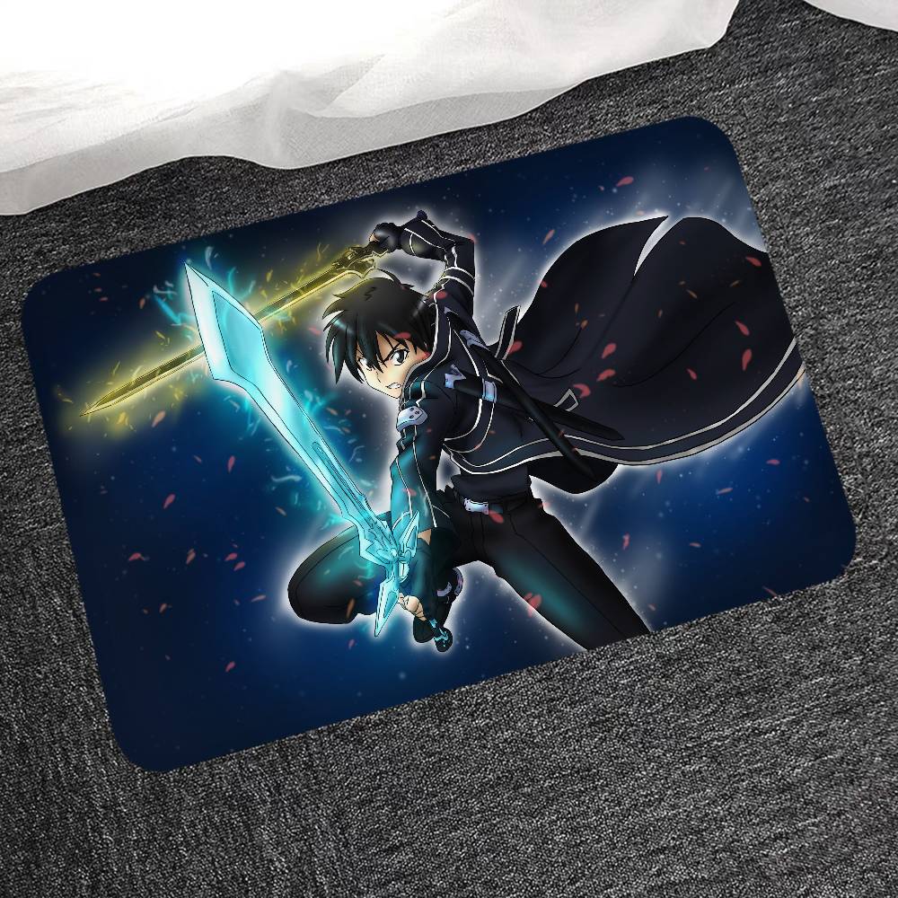Adventure Anime Sword Art Online Bathroom Mat Kids Room Bedroom Decoration Balcony Anti-Slip Doormat Living Room Welcome Rug