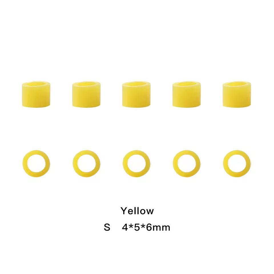 100Pcs/Box Dental Color Code Ring Silicone Identification Circle Orthodontic Instrument Dentistry Material Autoclavable