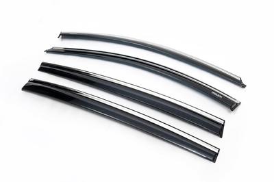 Windshields with Chrome HB (4 Pcs, Niken) for Renault Megane III 2009-2016