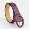 Hot Girls Shinning Sequins Belt for Dress Coat Jeans Waist Belt Harajuku Sequins Wide Waist Belt Ladies Formal Belt