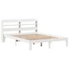 VidaXL Bed Frames and Headboard White 140x190 Cm Solid Pine Wood, Bed, Bedroom Furniture, Wooden Bed, Bed 3306781