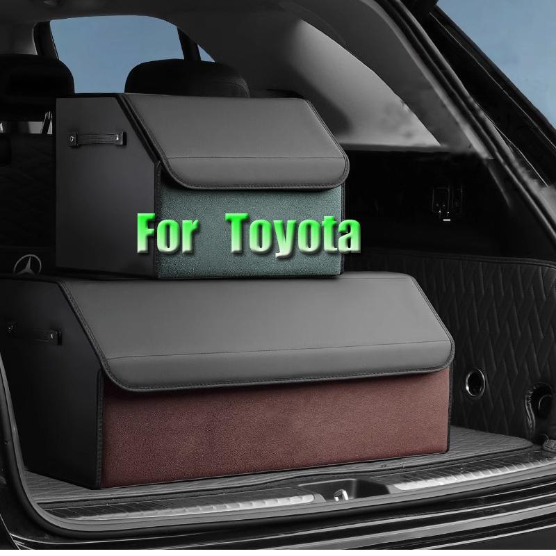 Custom Fit Collapsible Car Trunk Storage Box For Toyota RAV4 Coralla Hilux Camry 40 Storage Organizing box Accessories