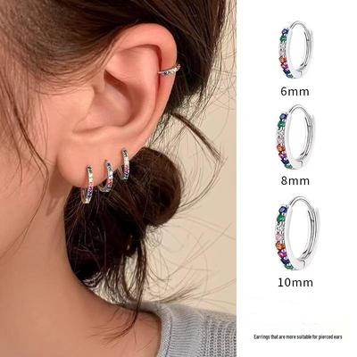 2024 Luxury Colored Diamond & 925 Sterling Silver Earrings for Women