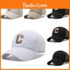 C Embroidery Letter Baseball Cap Adjustable Breathable Outdoor Sun Protection