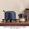 Travel tea set outdoor portable ceramic express cup one pot four cups company business holiday gifts